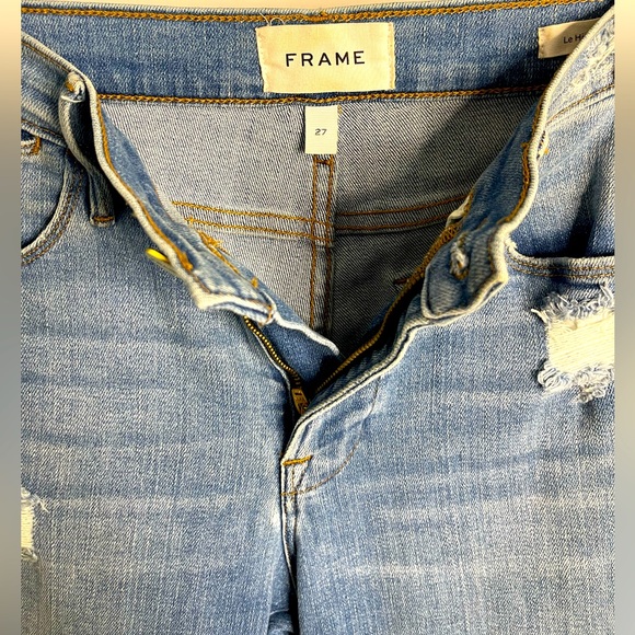 FRAME Le High Straight Jeans - distressed - Picture 2 of 5